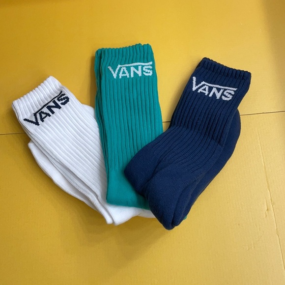 Vans Underwear \u0026 Socks | Vans Mens Solid Color Crew Socks 3 Pack Size 6.5 to 9 | Color: Blue/Black | Size: Shoe Size 6.5 to 9 | Gav3527's Closet